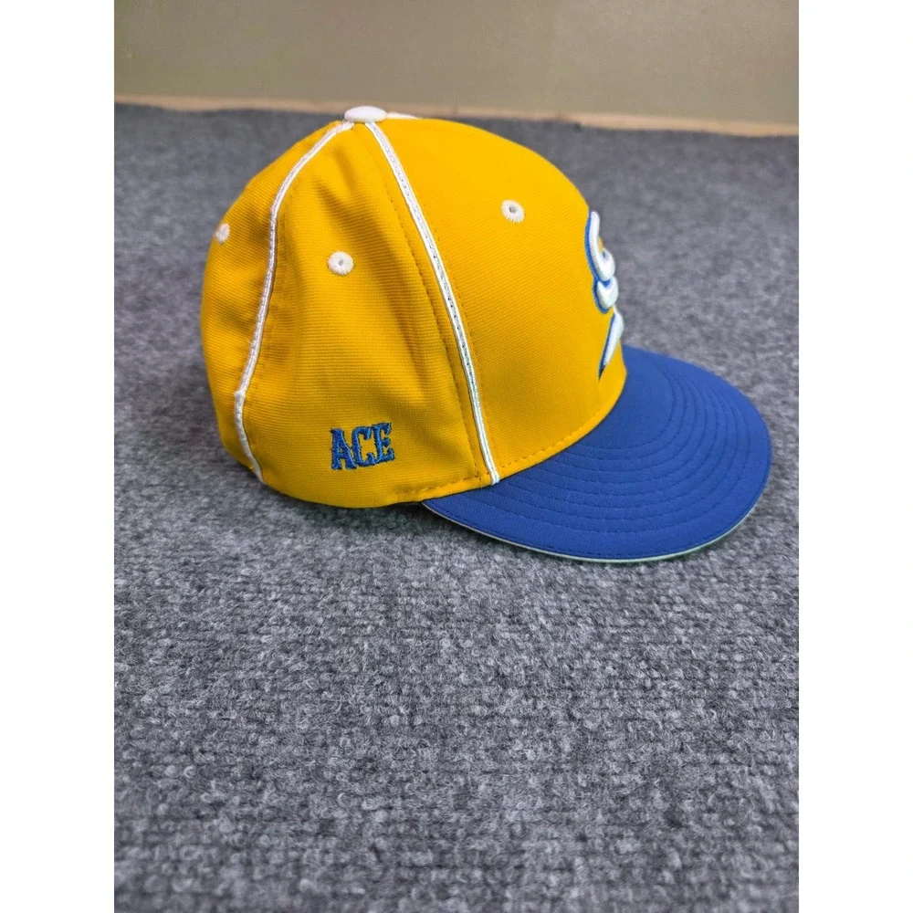 Richardson PTS20 Baseball Cap Mens XS-SM Yellow Blue Embroidered S Ace Flag Hat